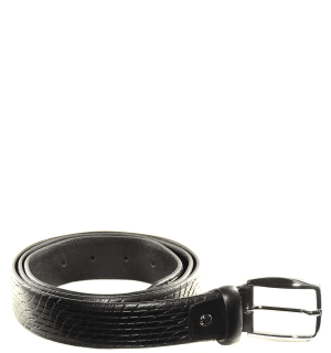 CINTURA PELLE NERA DG015 MADE IN ITALY
