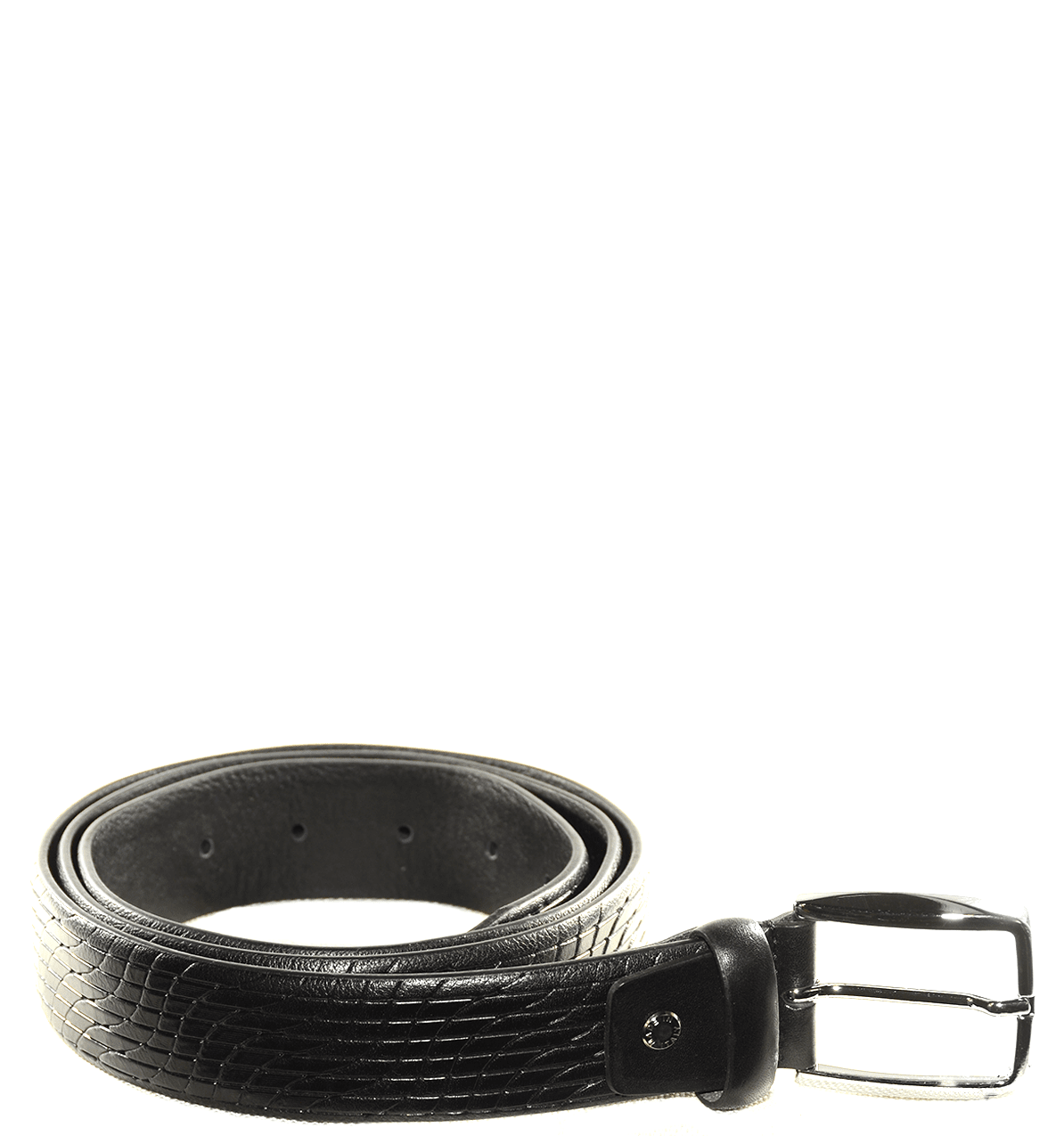CINTURA PELLE NERA DG015 MADE IN ITALY