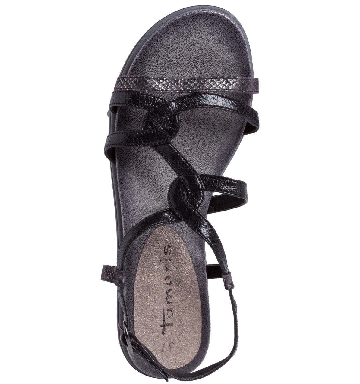 SANDALO ZEPPA NERO 28200 - immagine 2