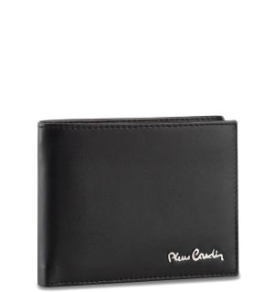 Portafoglio Nero 8806 Logo Pierre Cardin