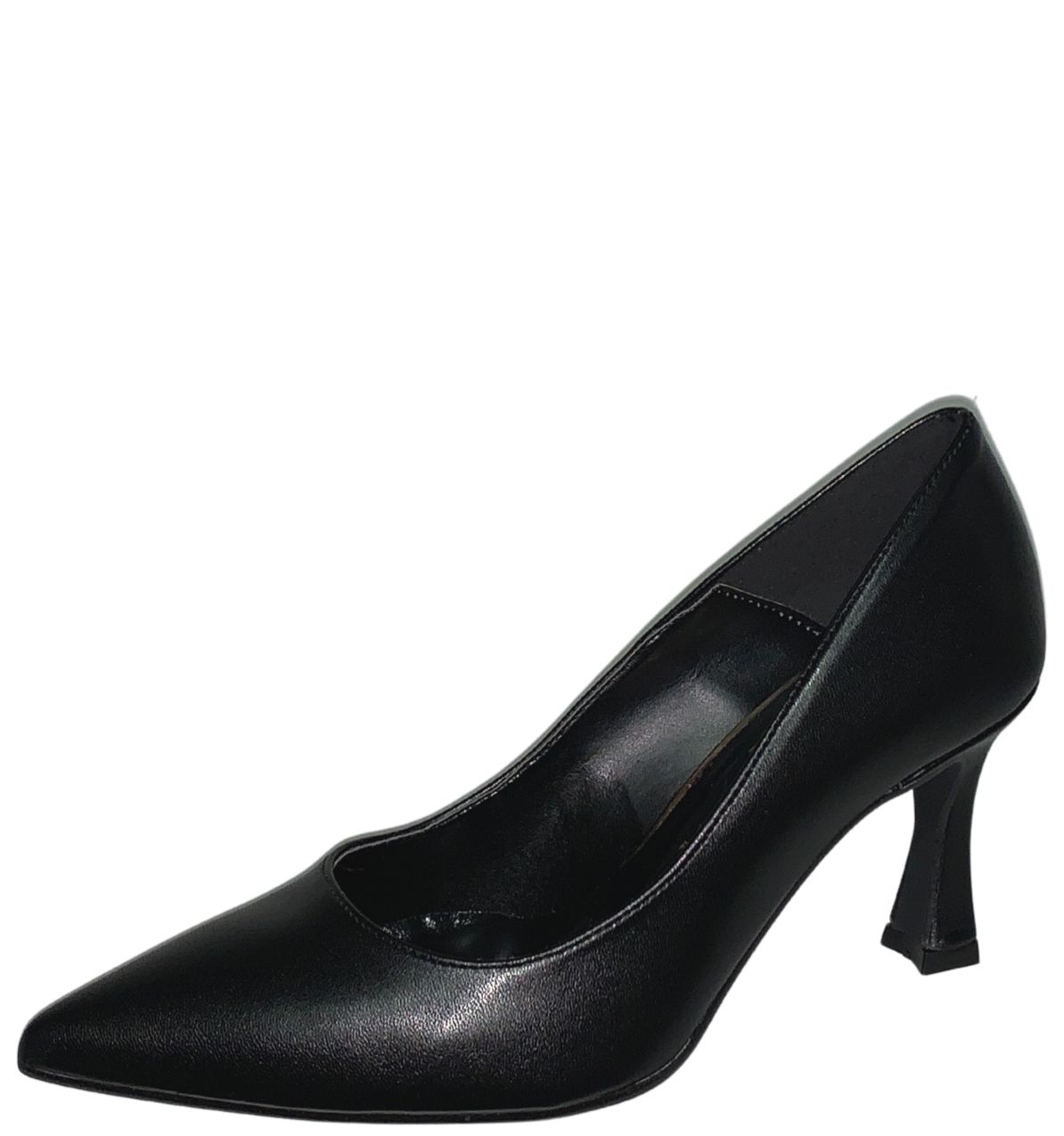 DECOLLETE PELLE NERA 3350