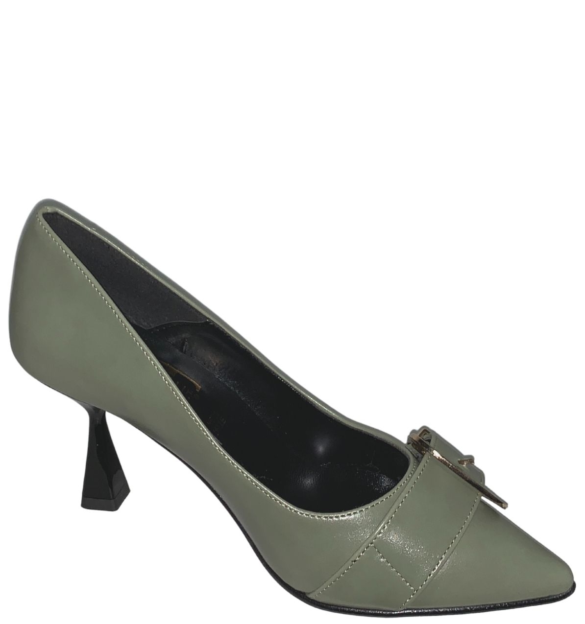 DECOLLETE PELLE VERDE 8283 - immagine 2