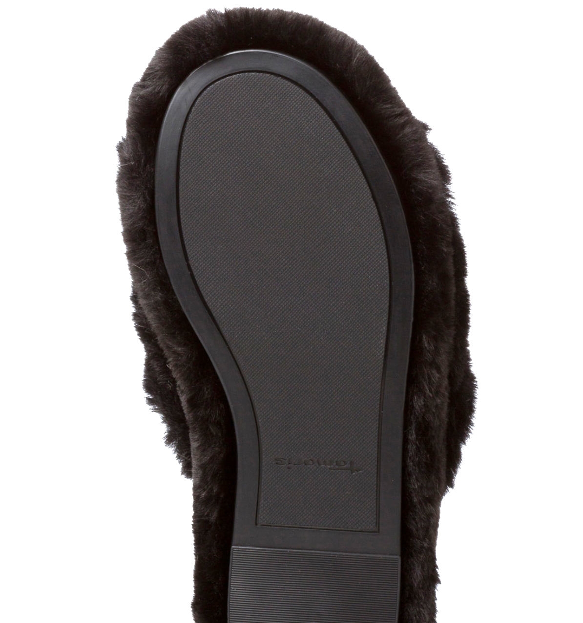 CIABATTA DONNA ECO PELLICCIA NERA 27200 - immagine 3