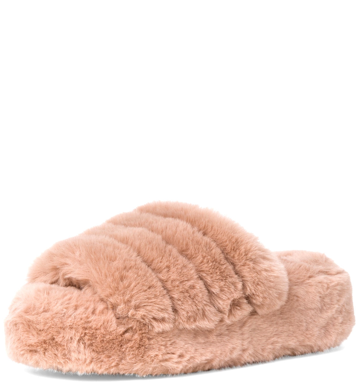 CIABATTA DONNA ECO PELLICCIA ROSA 27200