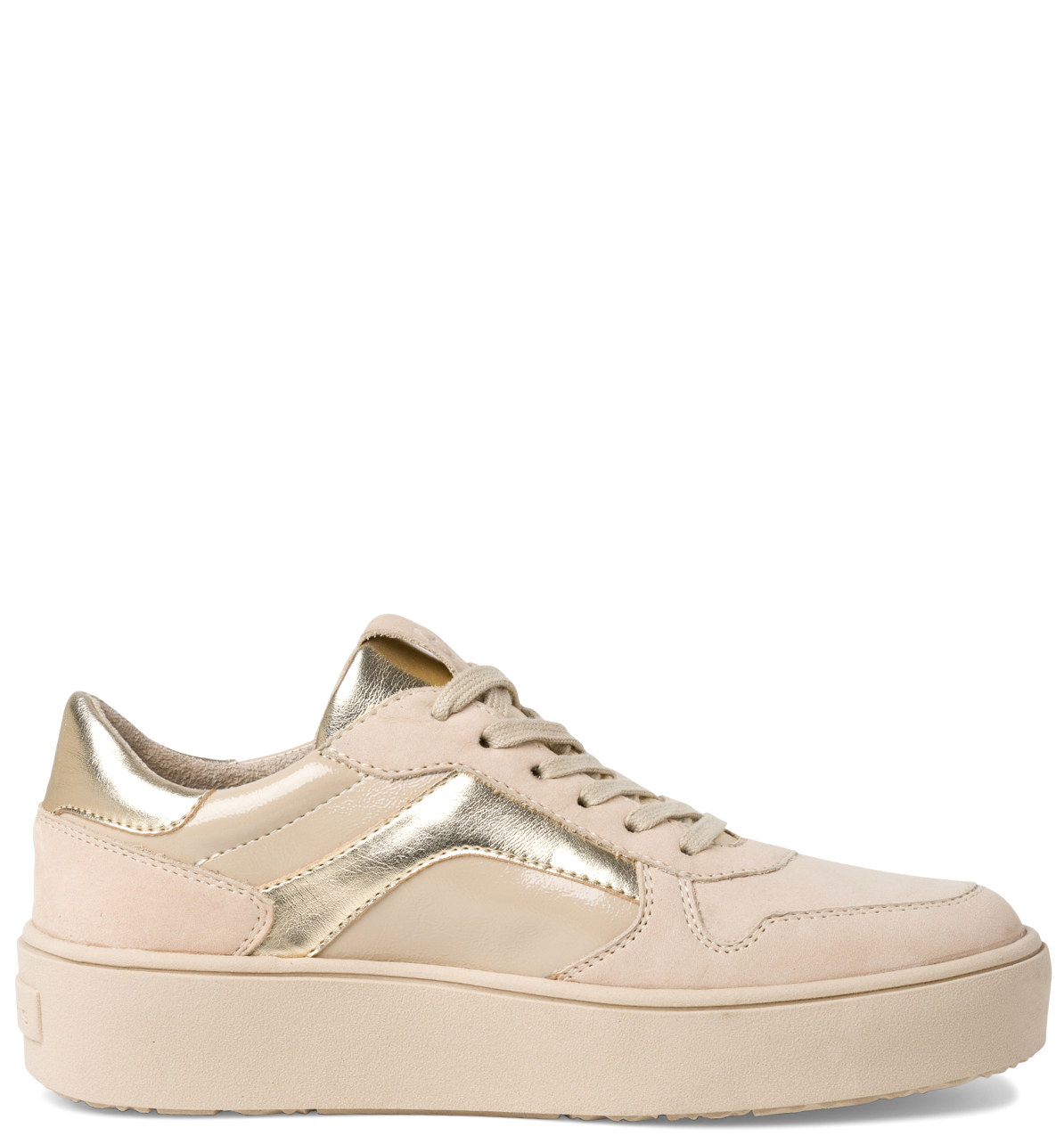 Sneaker Lacci Beige Platino Platform 23704 - immagine 2