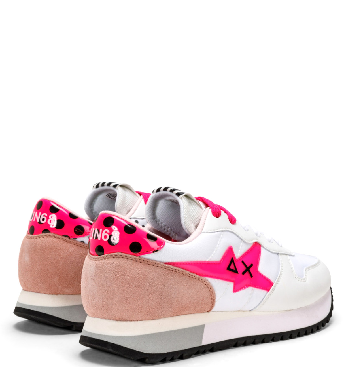 Sneaker Stargirl Back Pois Z32213 Bianco Fuxia - immagine 2