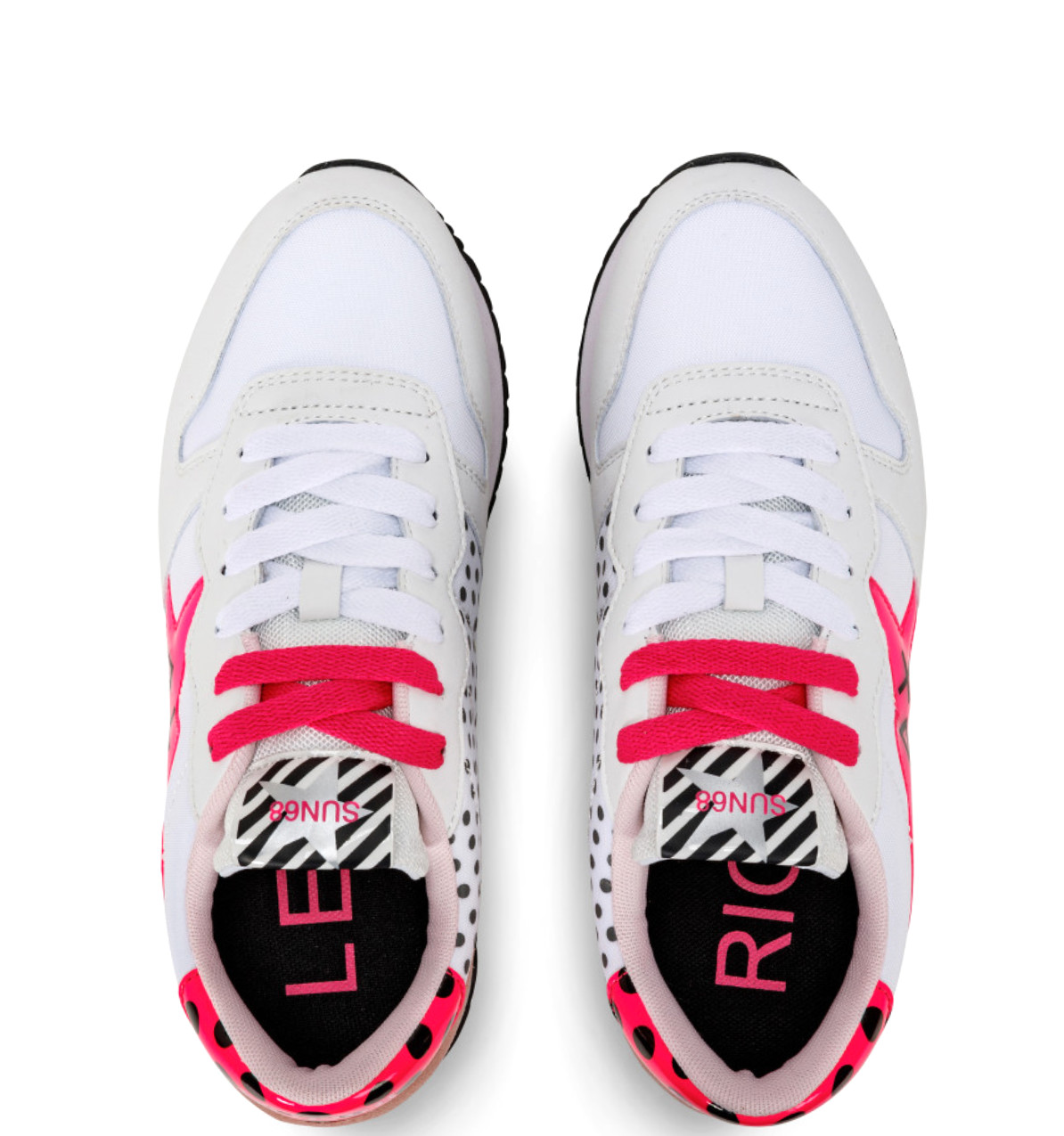 Sneaker Stargirl Back Pois Z32213 Bianco Fuxia - immagine 3