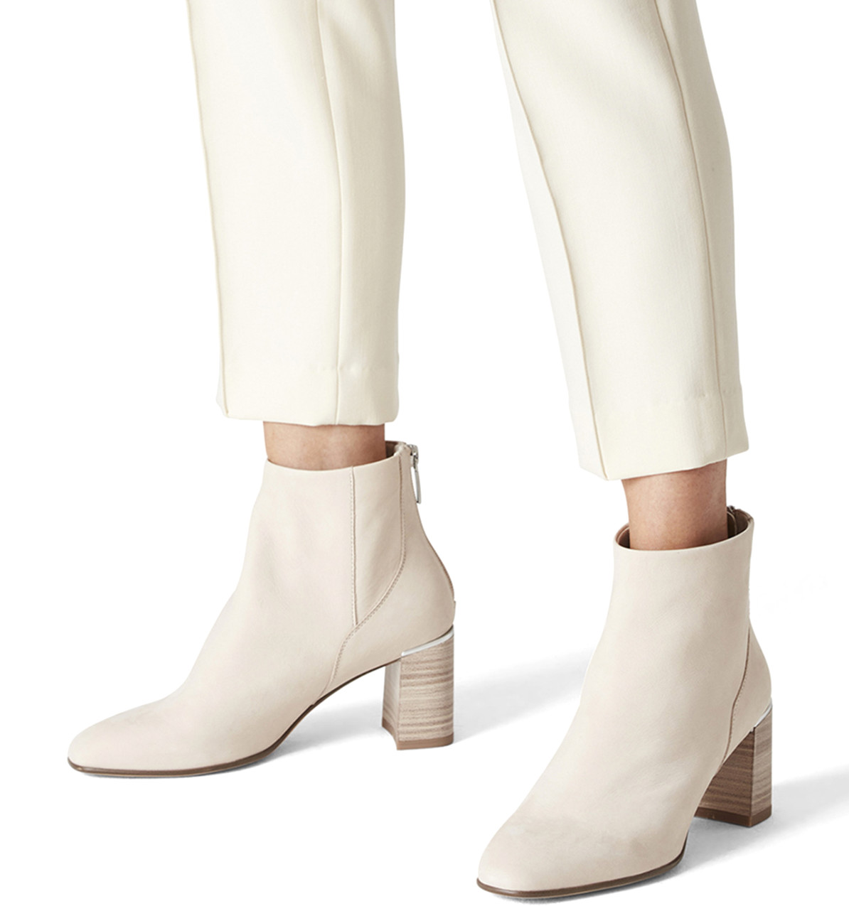 Stivaletto Tacco Alto Beige 25300 - immagine 2