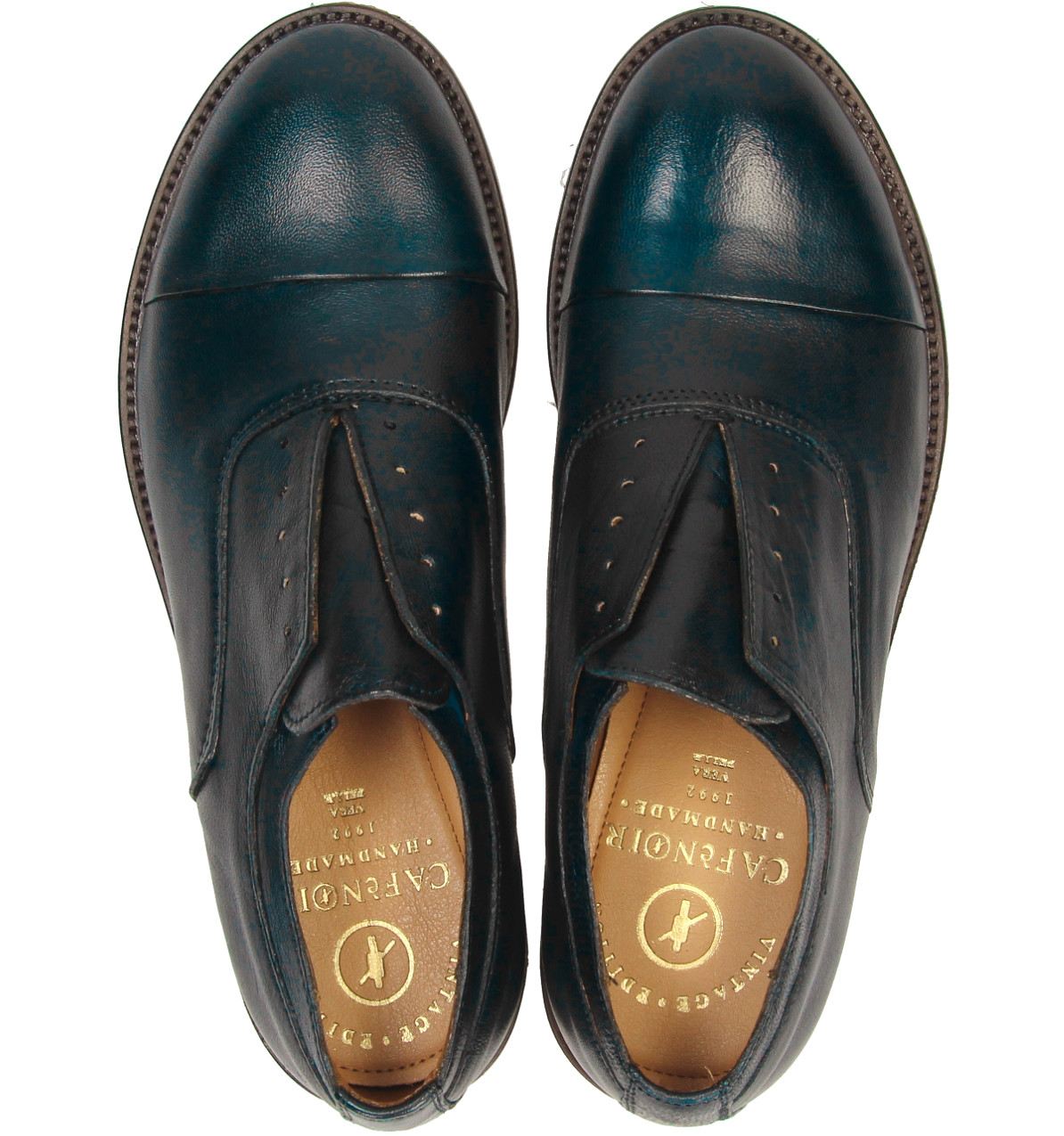 Scarpa Elegante Pelle Blu RE1420 - immagine 2