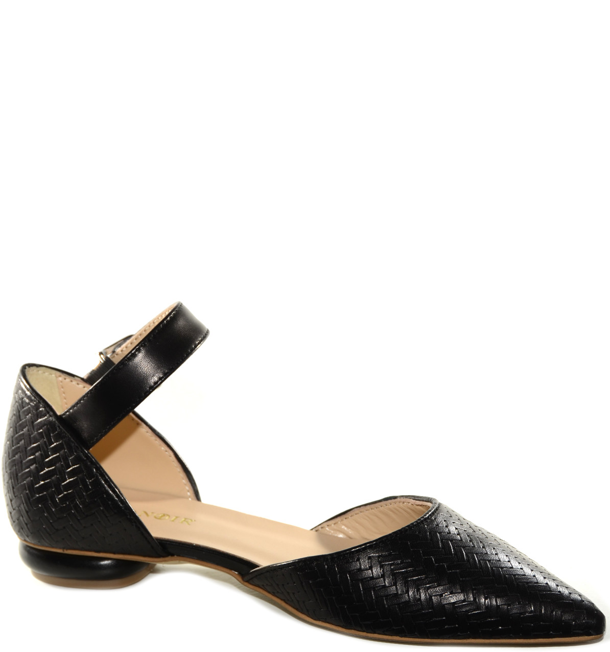 Ballerina Pelle Nera Fibbia ED2230 - immagine 2