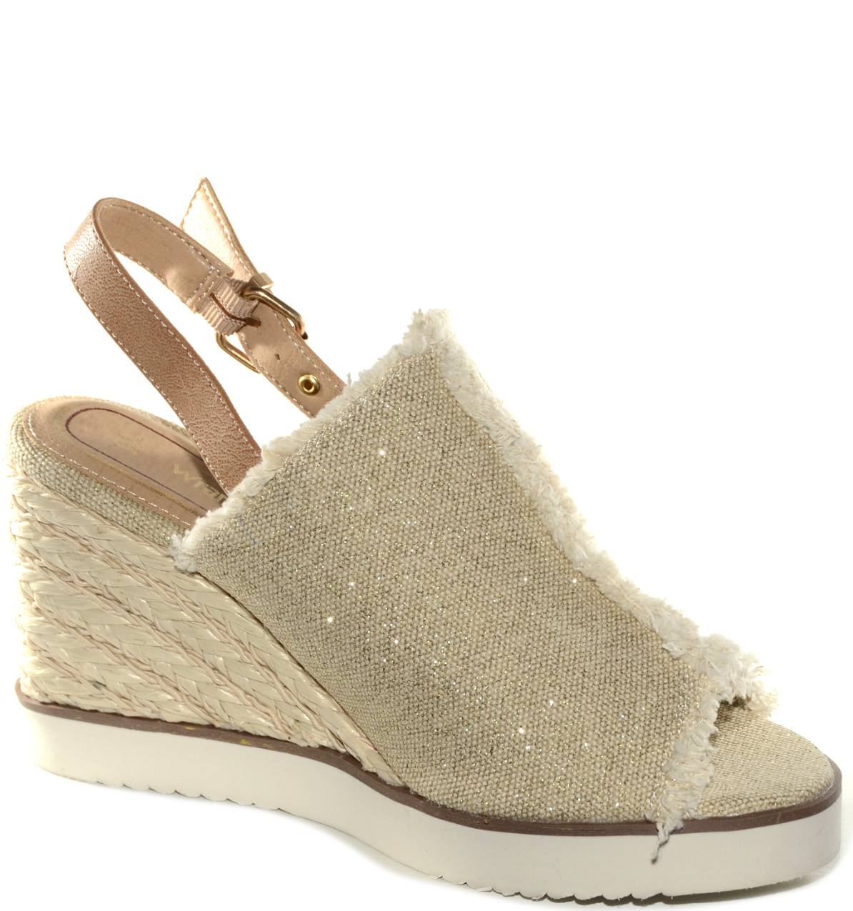Sandalo Zeppa WL21701A Beige - immagine 2