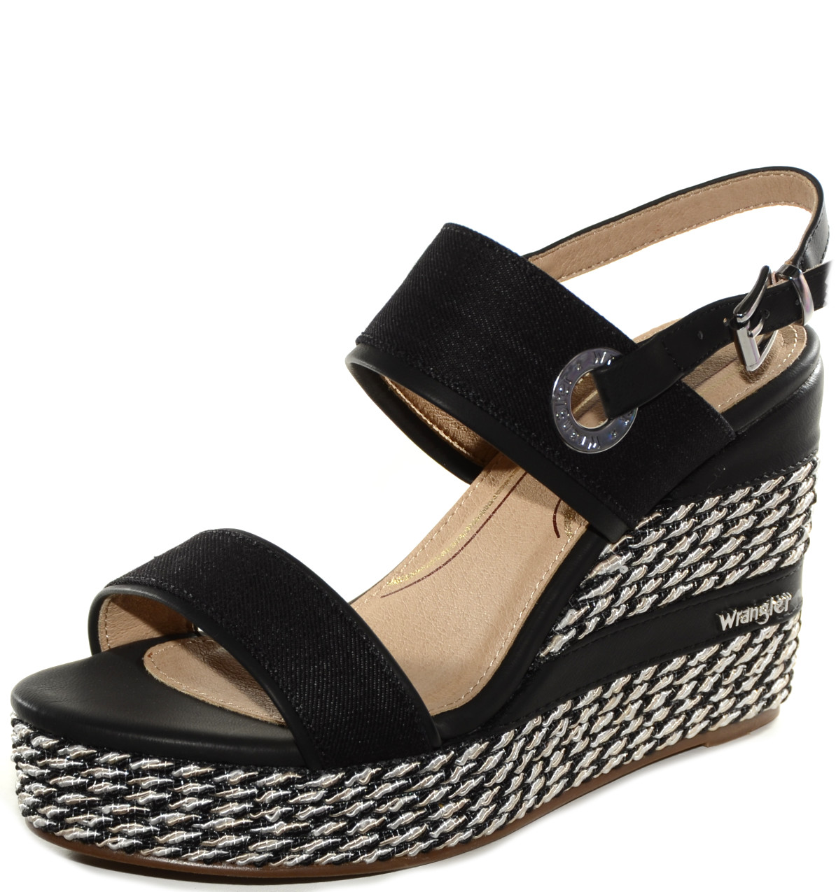 Sandalo Zeppa WL21730A Nero