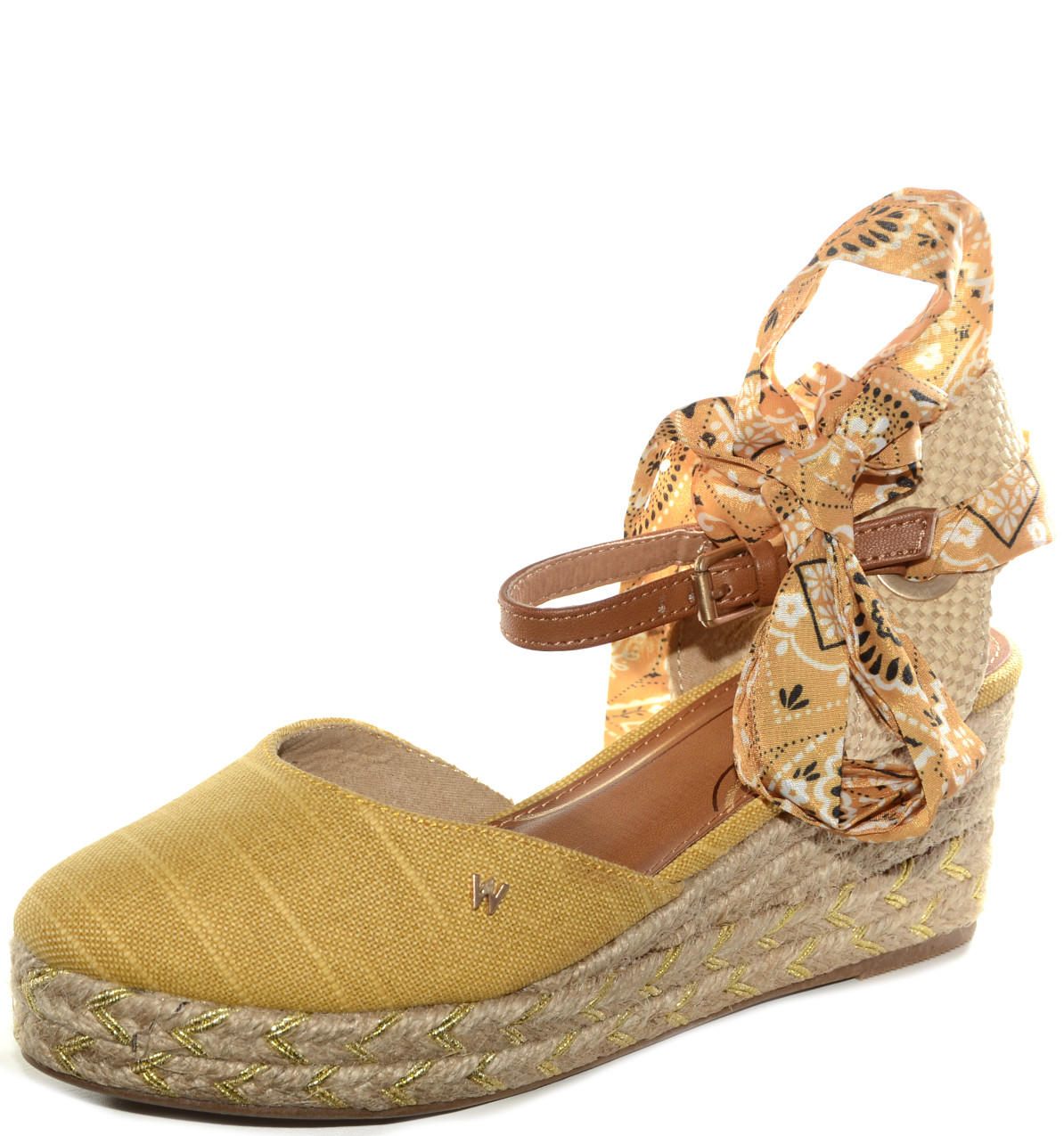 Sandalo Zeppa WL21601A Giallo