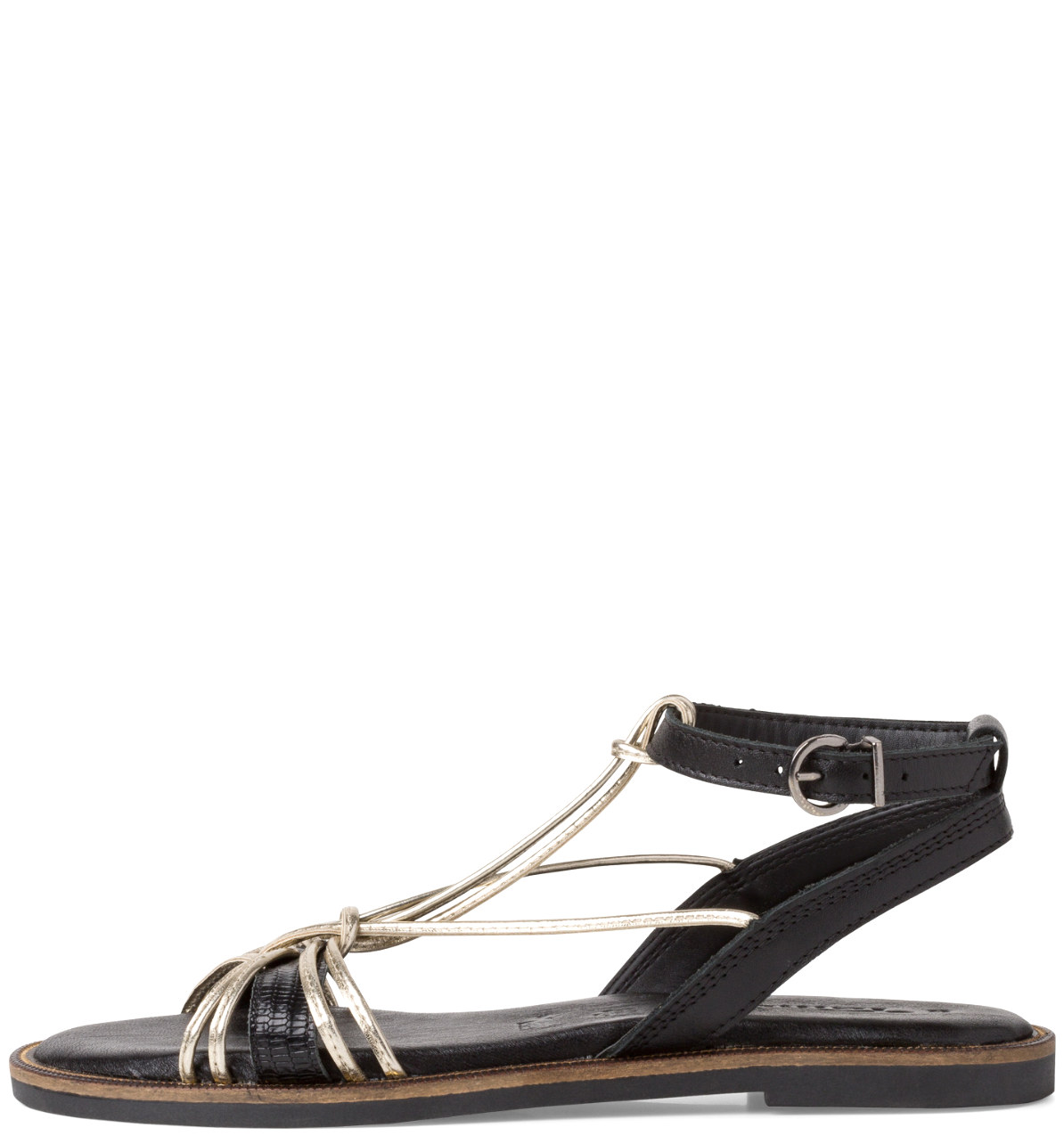 Sandalo Nero Oro 28125 Tamaris - immagine 2