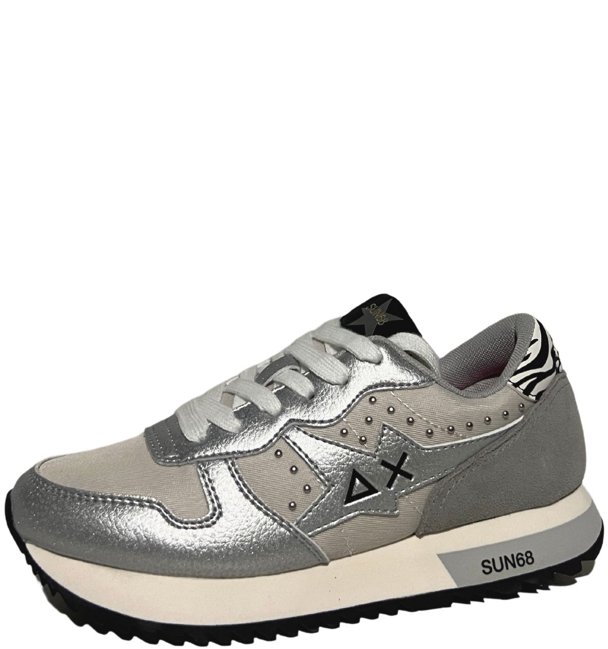 Sneaker Stargirl Metal Studs Bianco Z42213