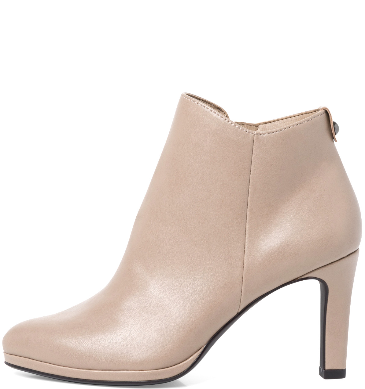 Stivaletto Tacco Alto Beige 25306