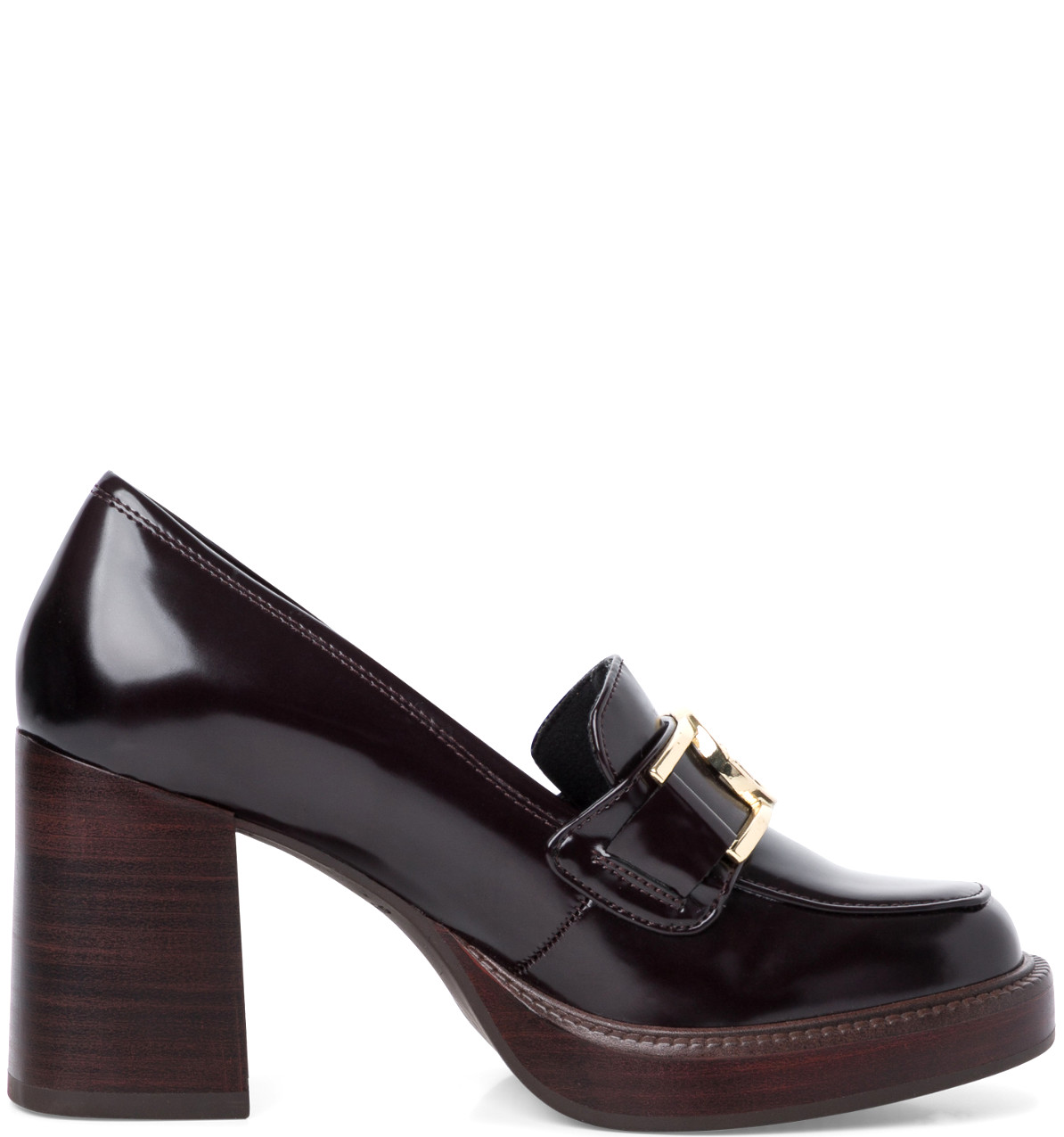 Scarpa Tacco Platform Marrone 24407 - immagine 2