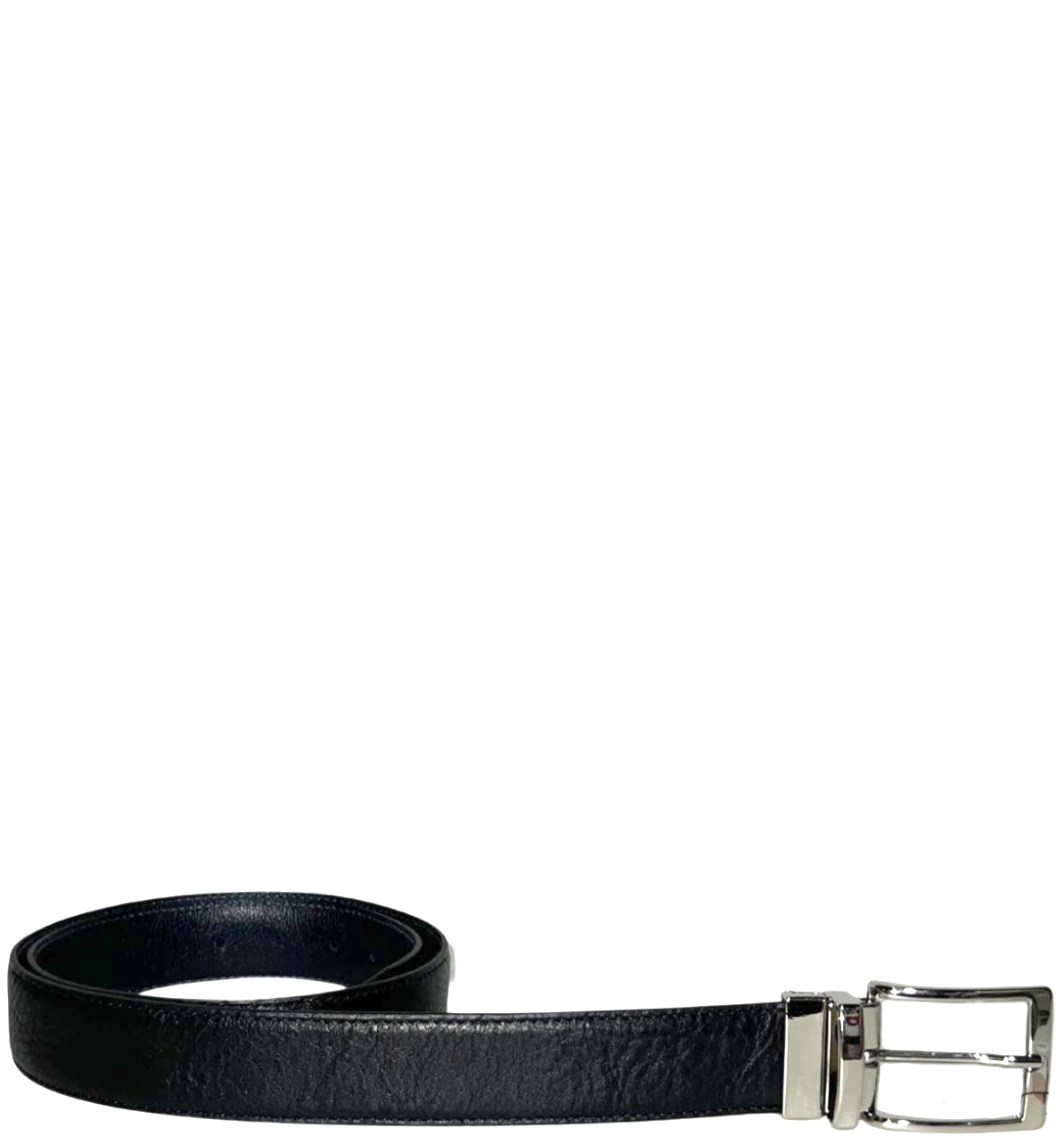 Cintura Uomo Double Face Pelle Nera Blu CGD122 - immagine 2