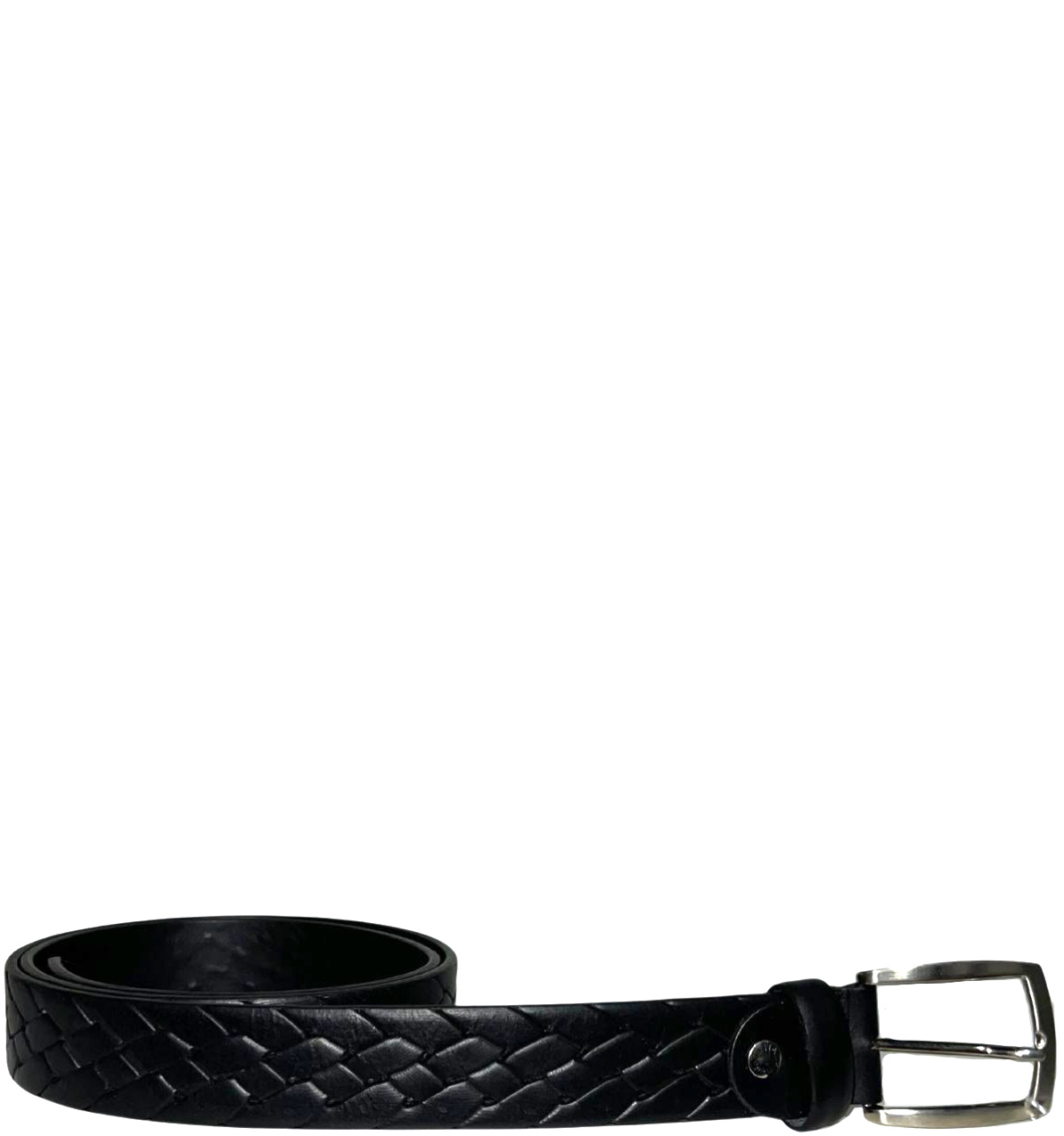 Cintura Uomo Nera Intrecciata CTEC35N Coveri