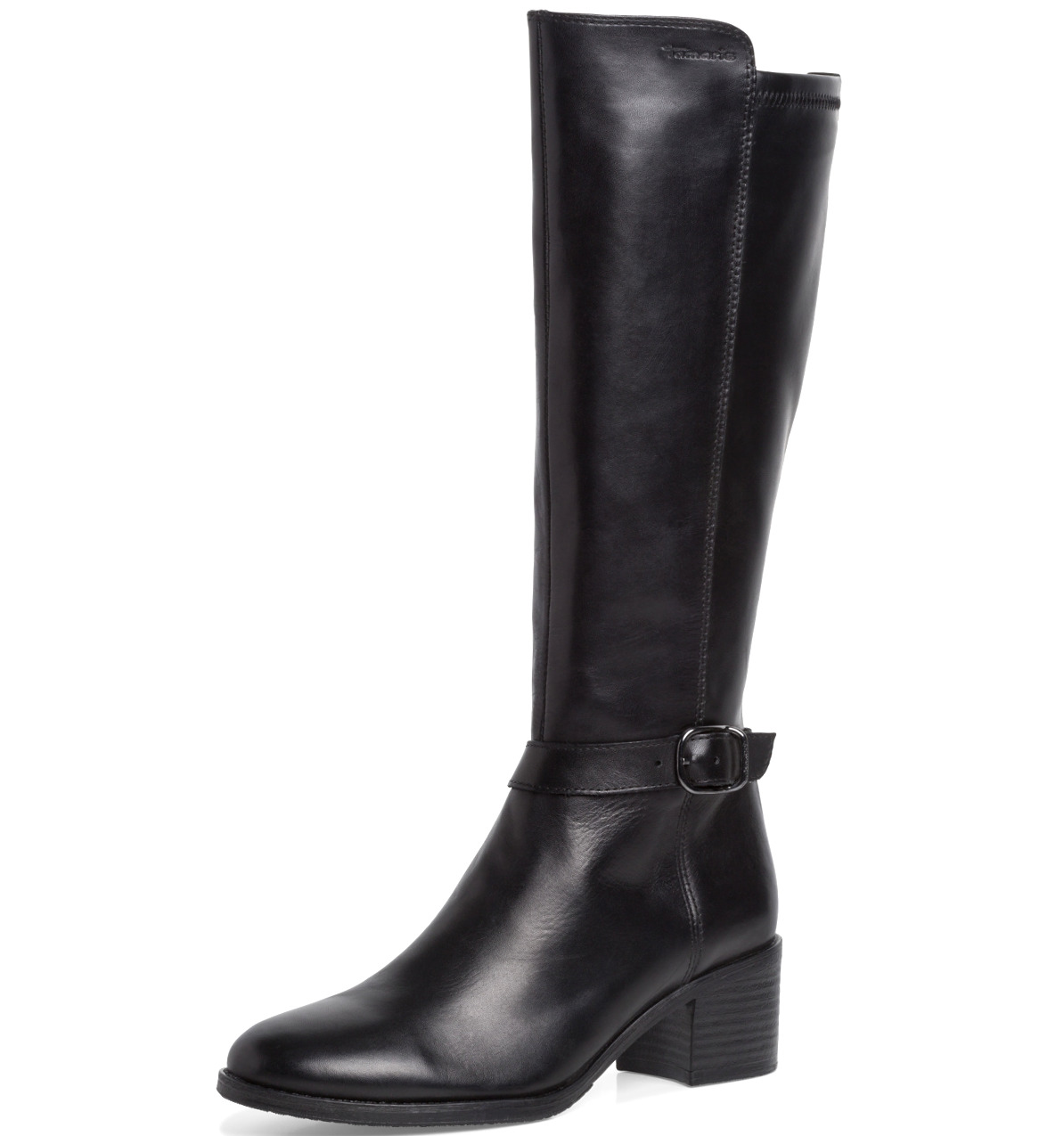 Stivale Nero Tacco Medio 25530 Tamaris