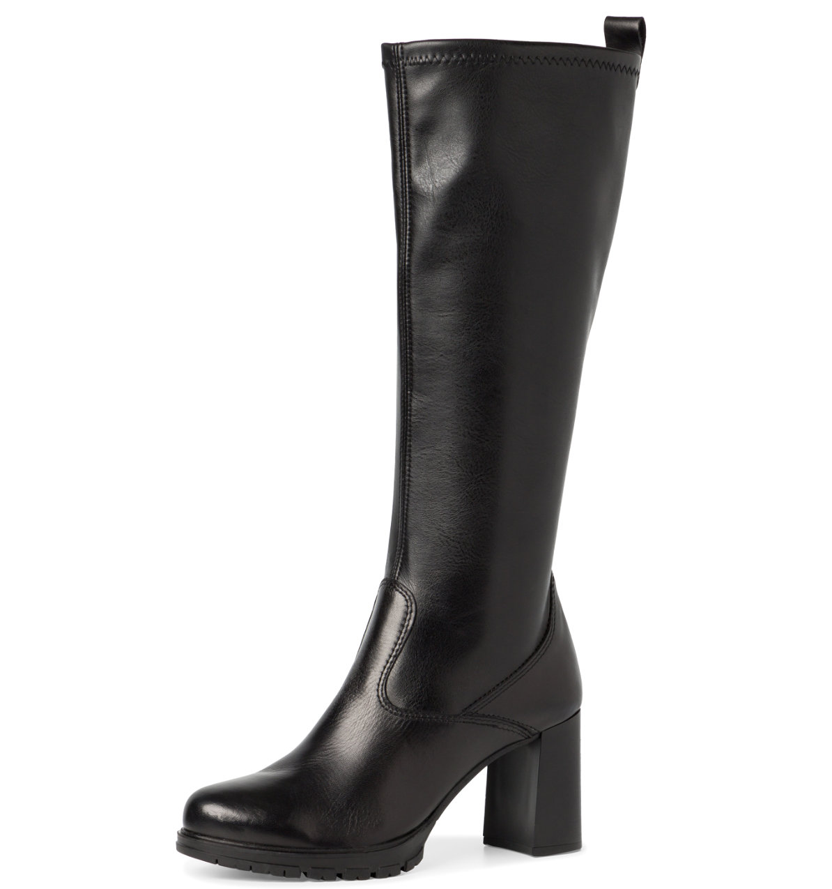 Stivale Nero Tacco Alto 25617 Tamaris