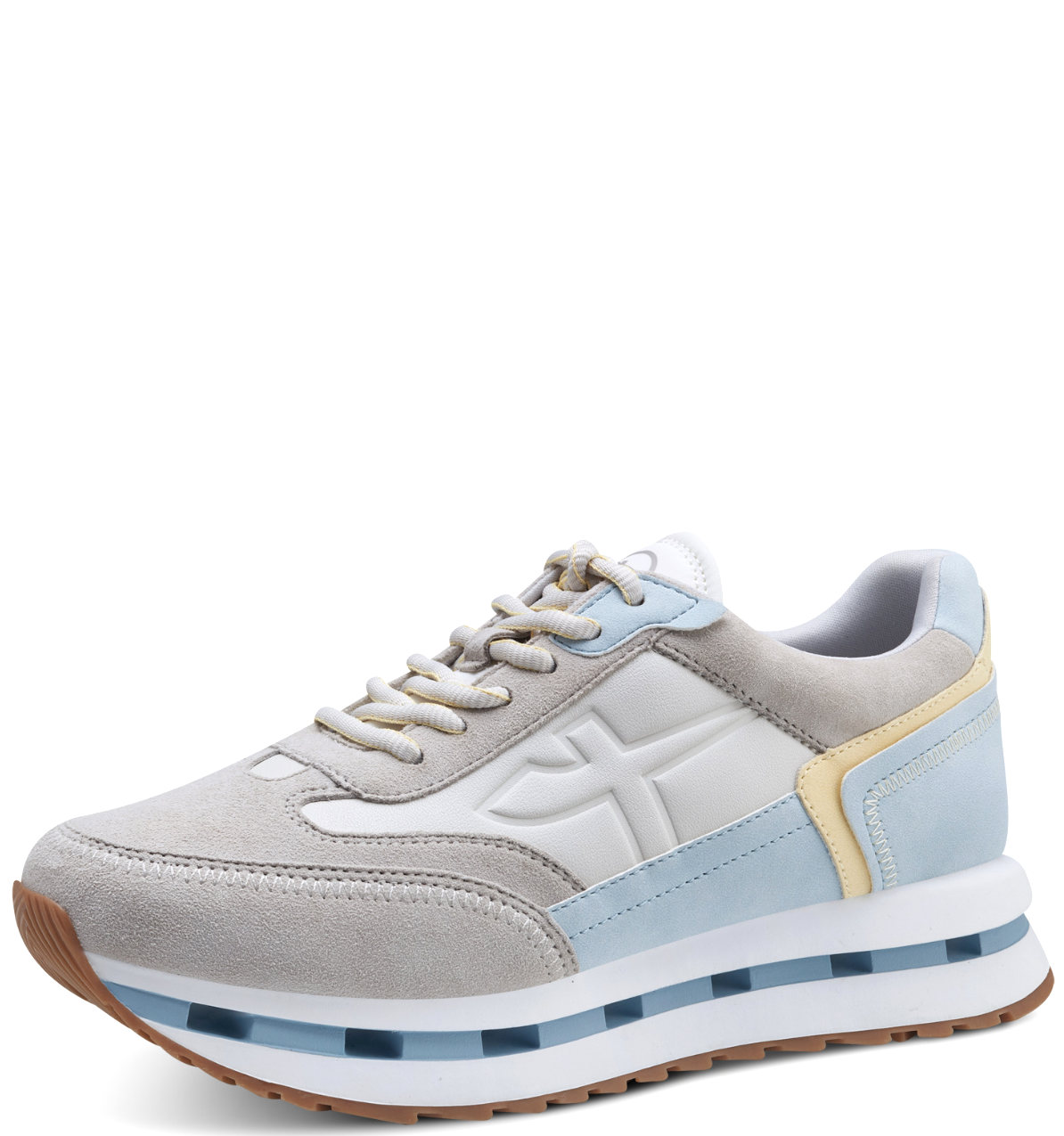 Sneaker Platform Grigia Multicolor 23716