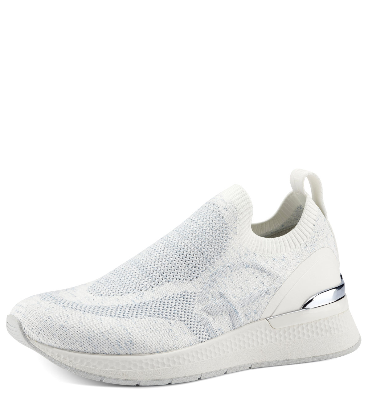 Sneaker Platform Bianca Blu 24704