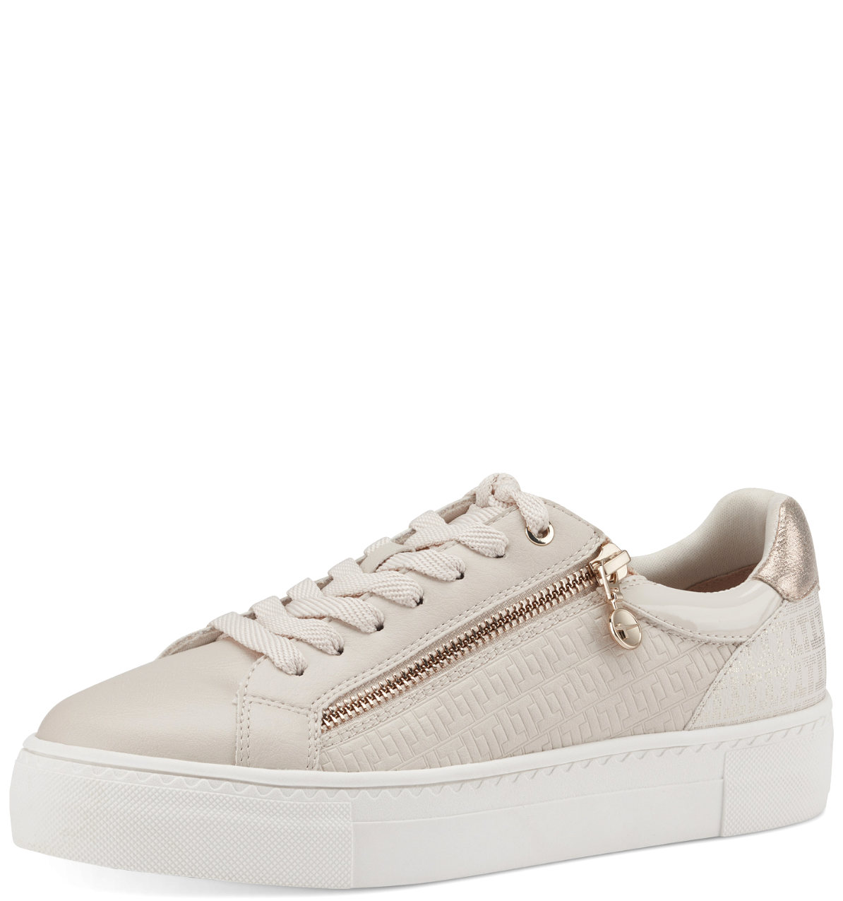 Sneaker Platform Avorio Oro 23313