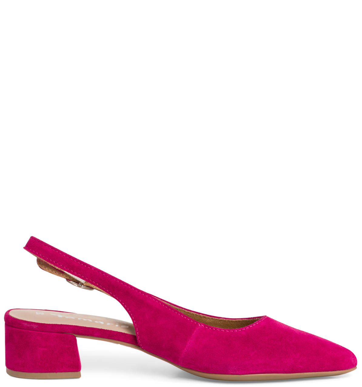 Scarpa Fuxia Aperta nel Tallone Tacco Medio 29500 - immagine 2