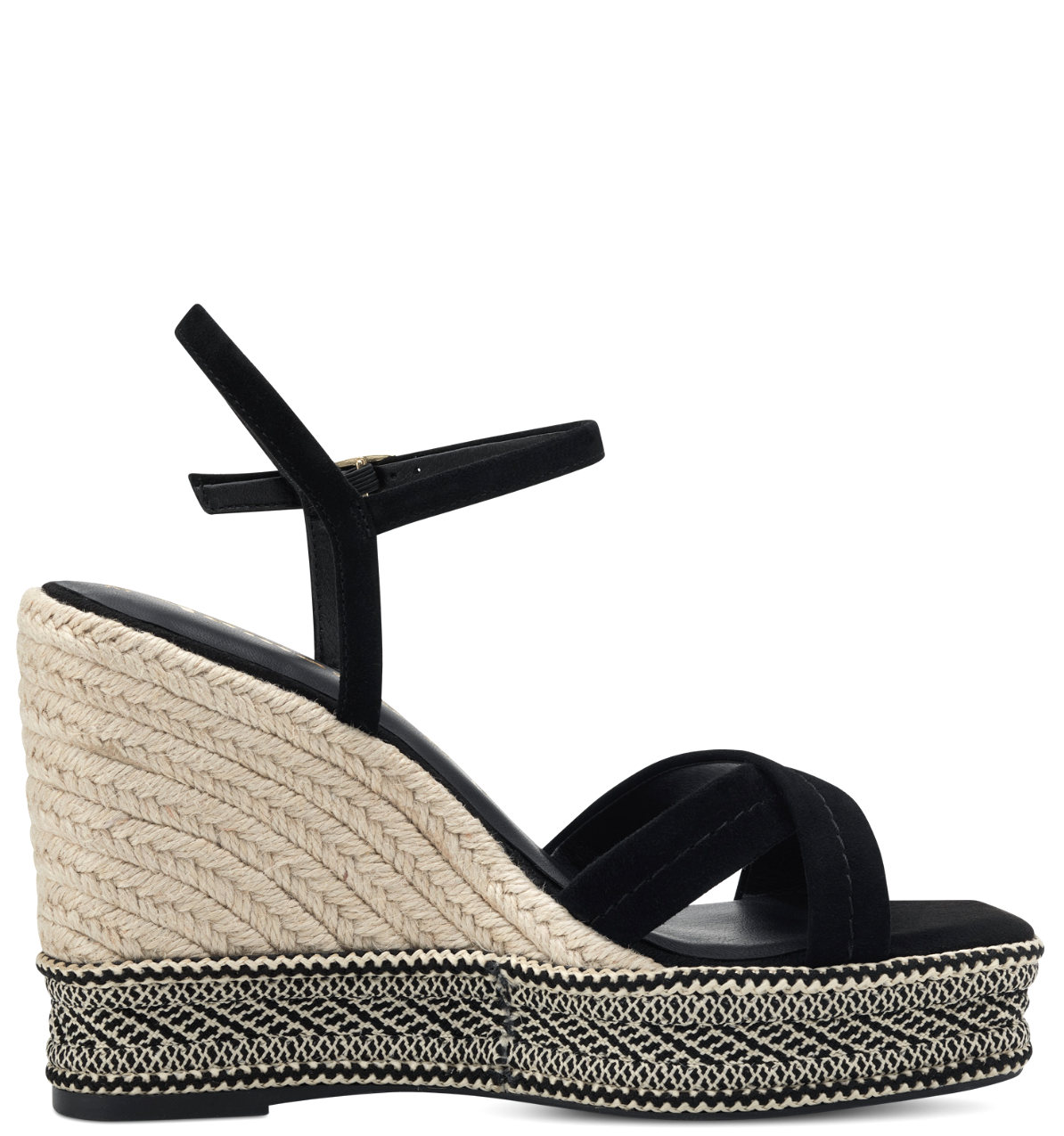 Sandalo Zeppa Alta Nero 28363 - immagine 2