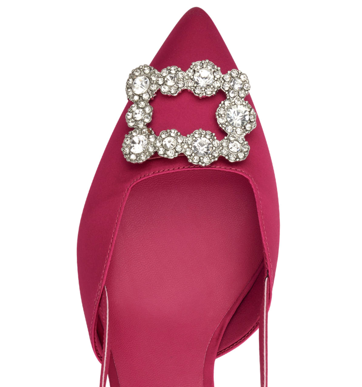 Scarpa Fuxia Aperta nel Tallone Tacco Medio 29602 - immagine 3