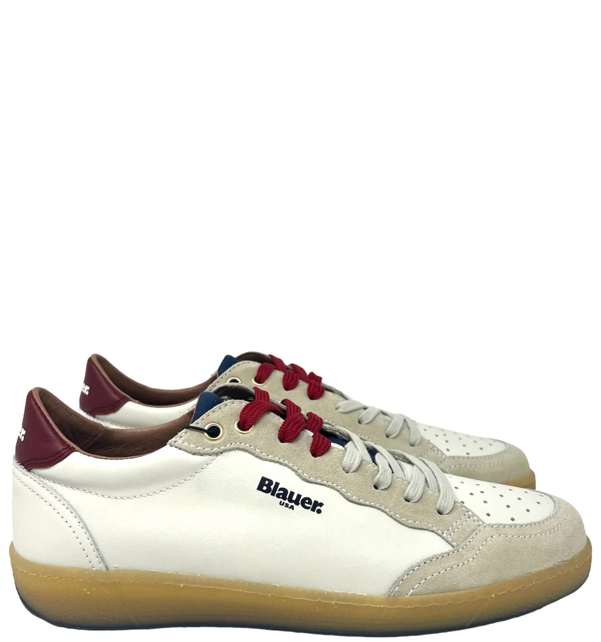 Scarpa Casual Murray01 Bianca Rossa Blu