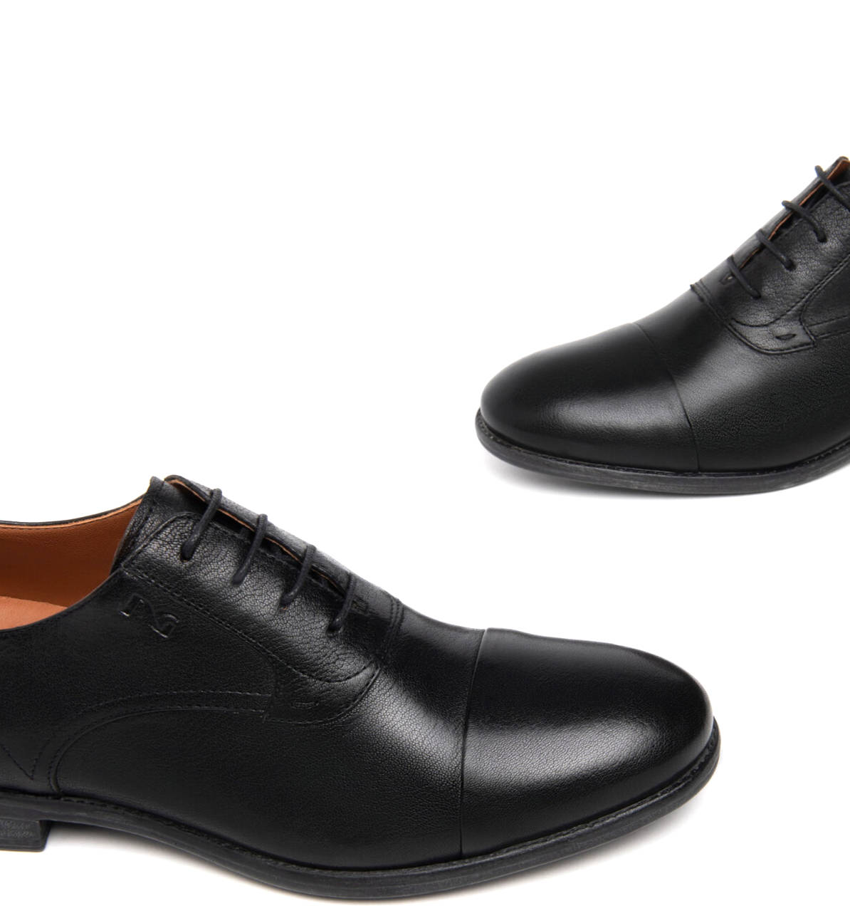 Scarpa Elegante Nera Lacci E302782 - immagine 3