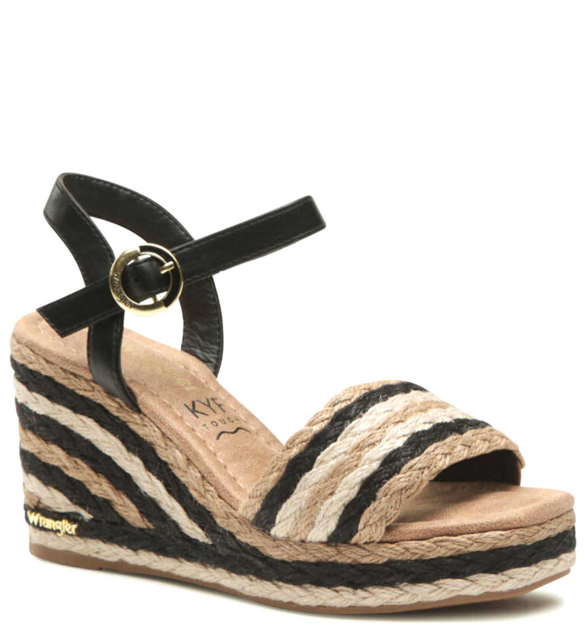 Sandalo Zeppa Alta Nero WL31530A