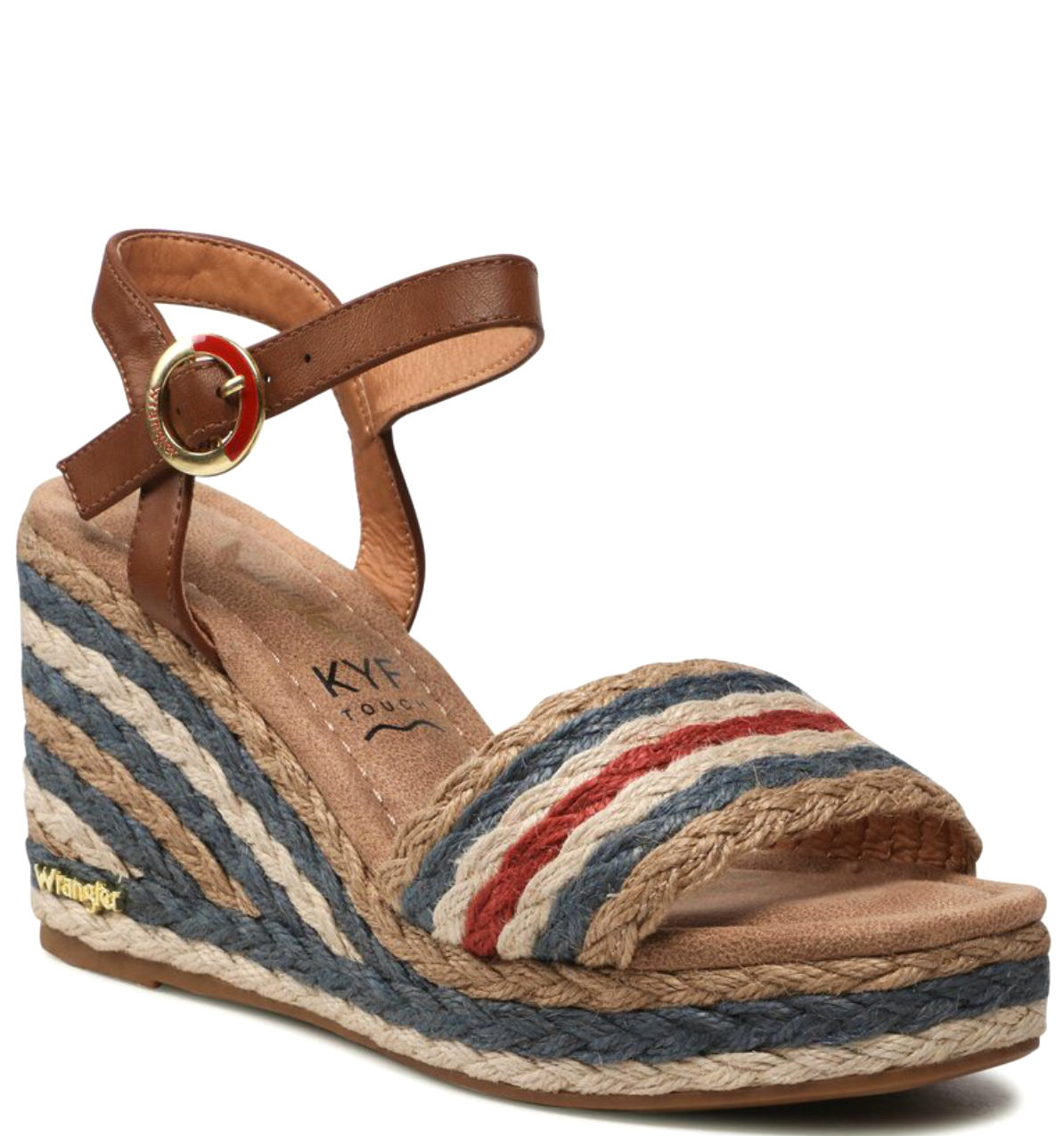 Sandalo Zeppa Alta Blu WL31530A
