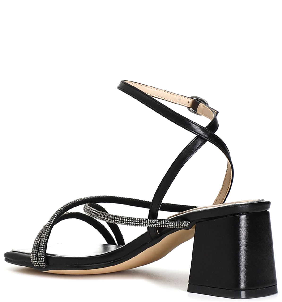 Sandalo Tacco Medio Nero LF9004 - immagine 2