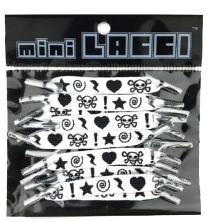 LACCI ELASTICI MINILACCI Icone Teschi Cuori Stelle ML40