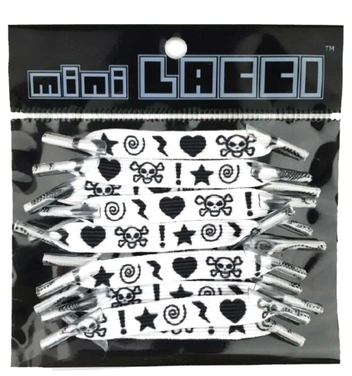 LACCI ELASTICI MINILACCI Icone Teschi Cuori Stelle ML40