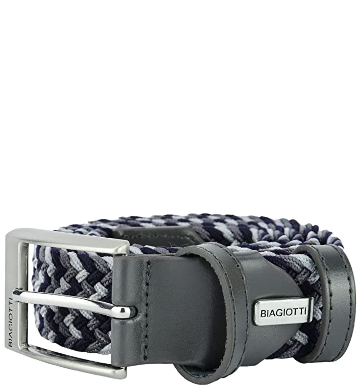 Cintura Tessuto Elastico Intrecciato CLB087 Blue Grey