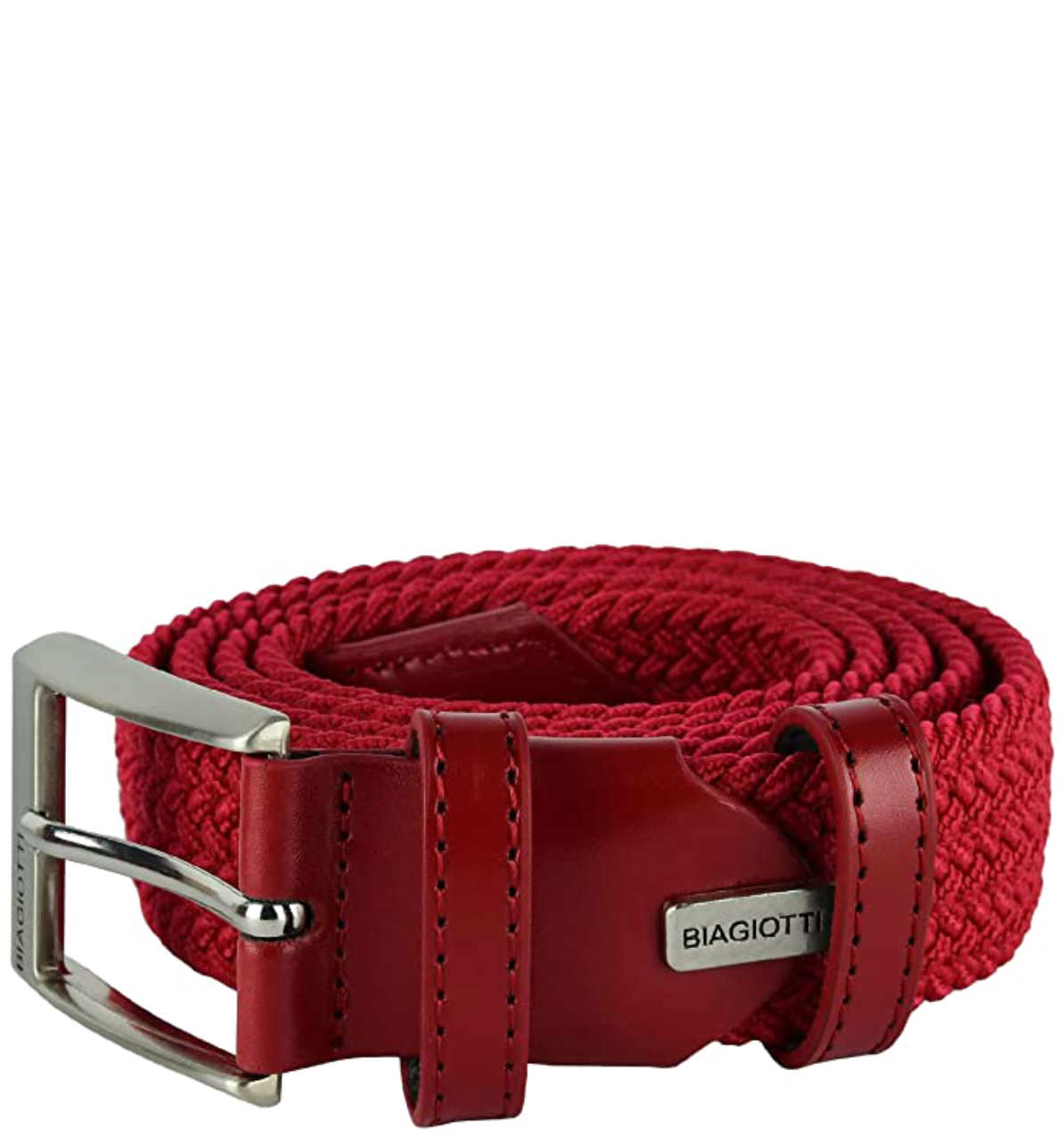 Cintura Tessuto Elastico Intrecciato CLB087 Rossa - immagine 2
