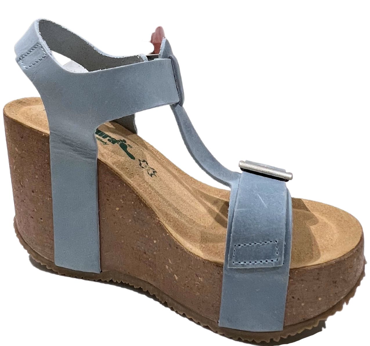 Sandalo Azzurro Zeppa Alta 29A2254 - immagine 3