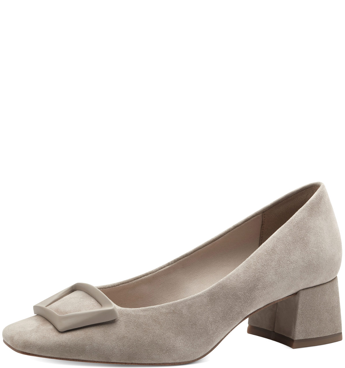Scarpa Tacco Medio Taupe 22302