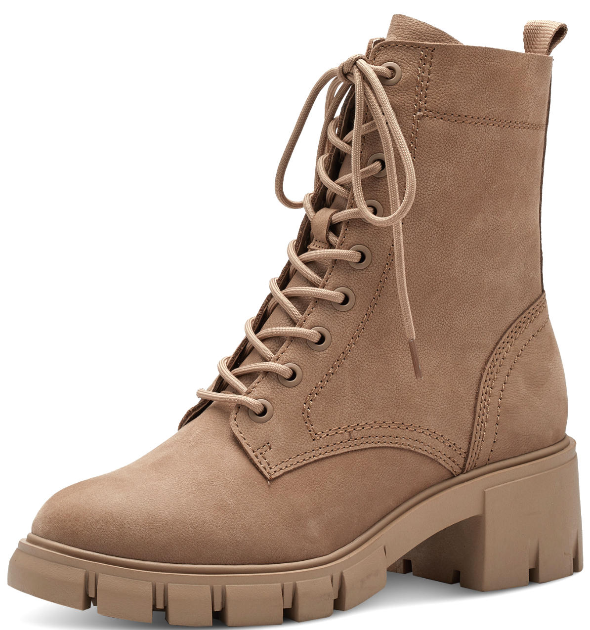 Stivaletto Camel Tacco Medio 25272