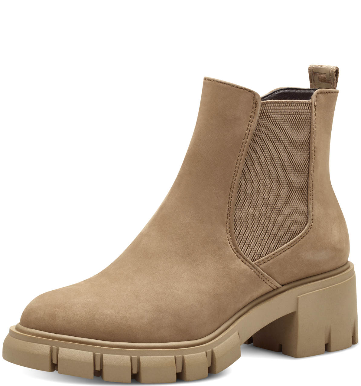 Stivaletto Camel Fondo Carrarmato 25419
