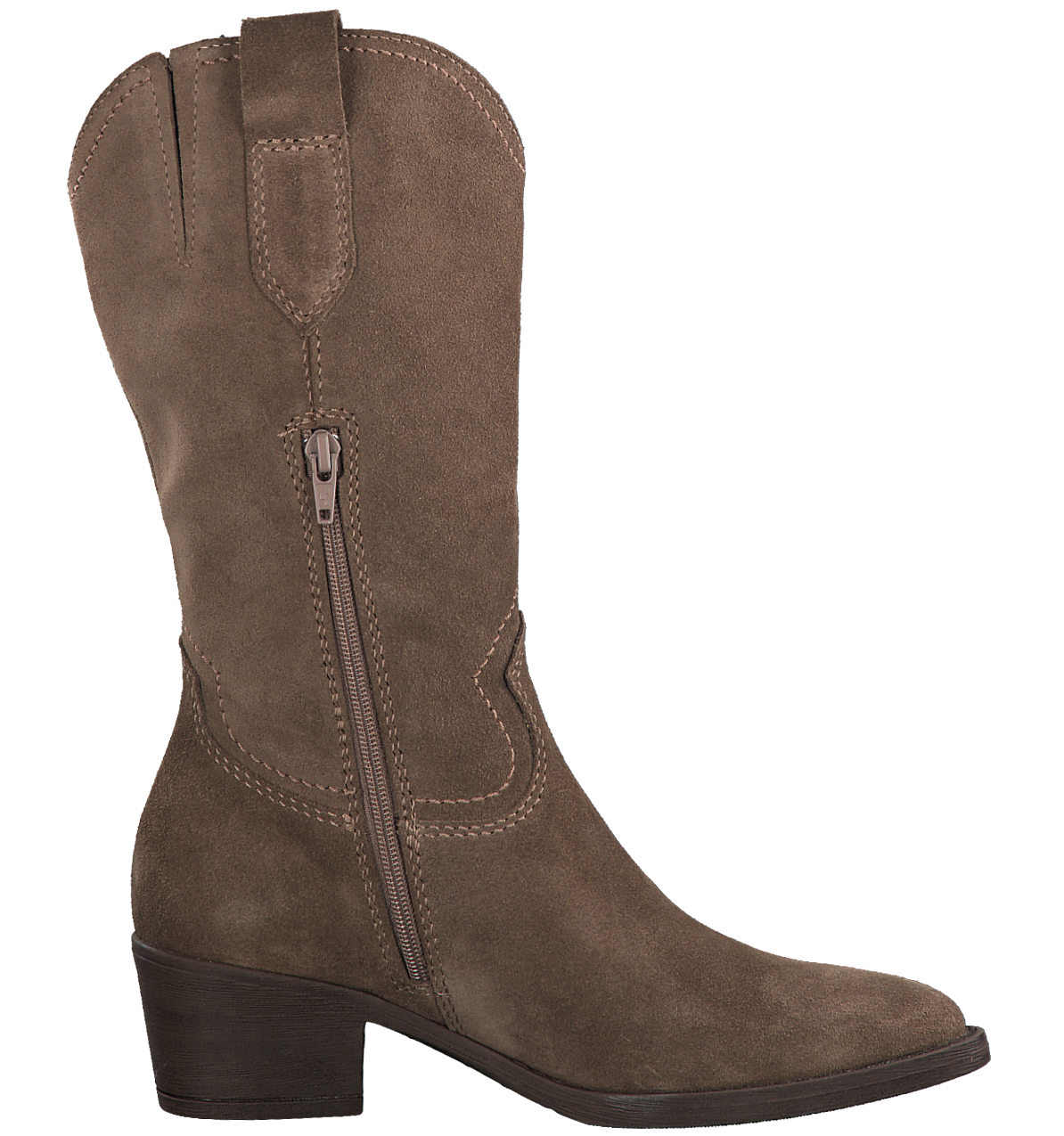 Stivale Texano Marrone Tacco Medio 25701 - immagine 2