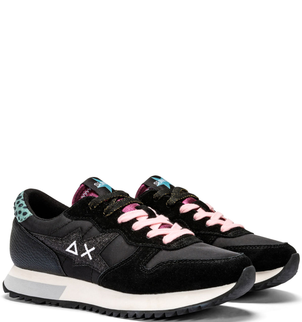 Sneaker Donna Nera Stargirl Glitter Logo Z43210 - immagine 2