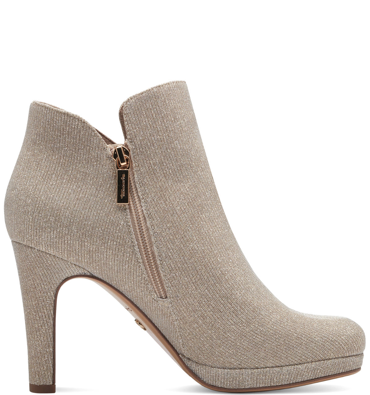 Stivaletto Champagne Elegante tacco alto 25097 - immagine 2