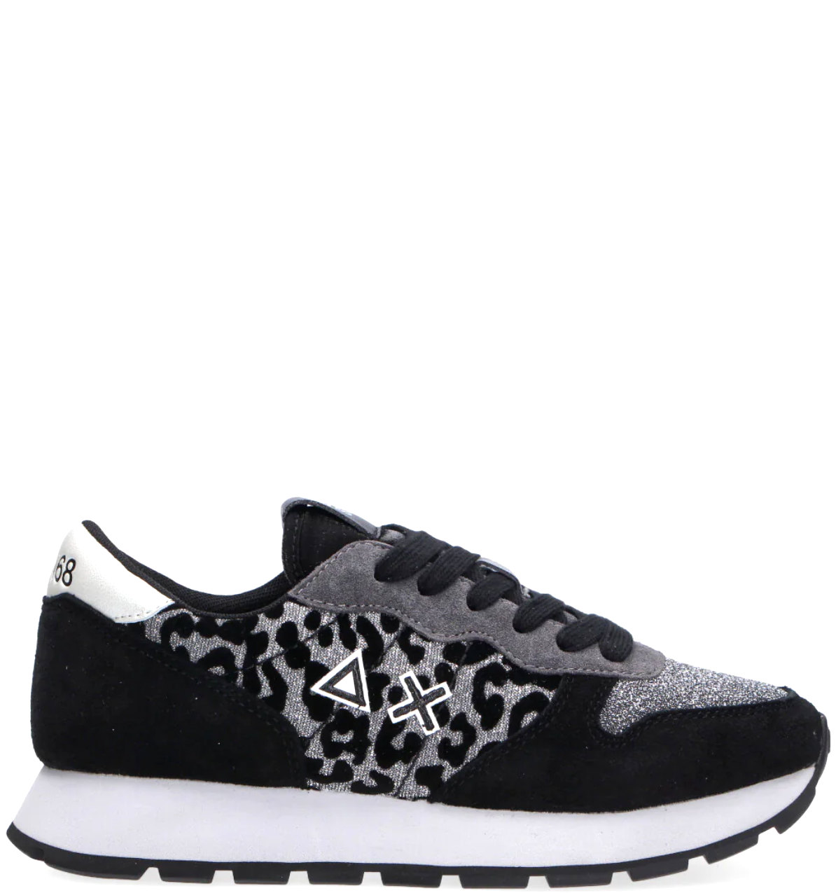 Sneaker Donna Nera Ally Animalier Z43205