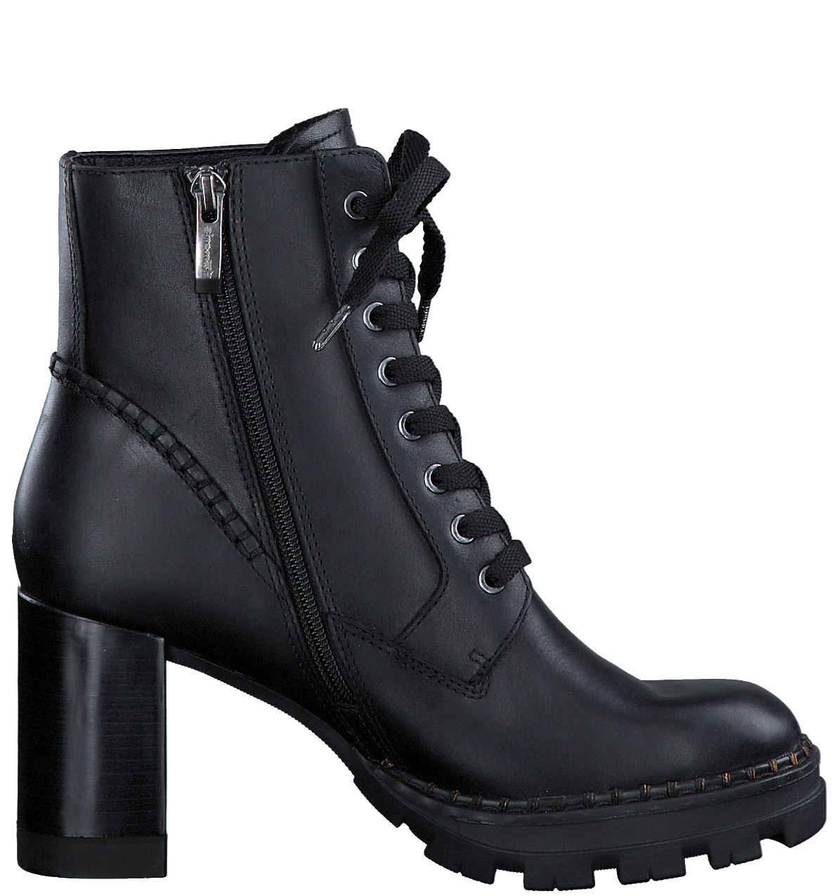 Stivaletto Platform Tacco Alto Nero 25105 - immagine 2