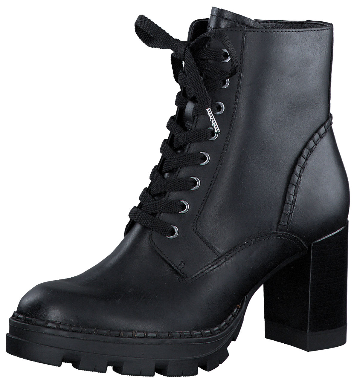 Stivaletto Platform Tacco Alto Nero 25105
